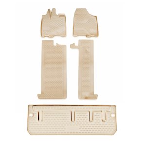 Toyota Sienna 3D Floor-Trunk Mats - Omac - Beige - 2013-2020